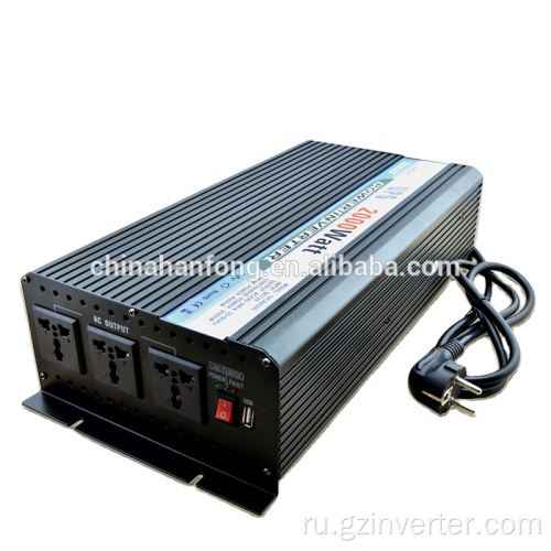 2000 Вт от 12 В постоянного тока до 220VAC UPS Power Invertor/Converter Зарядное устройство
